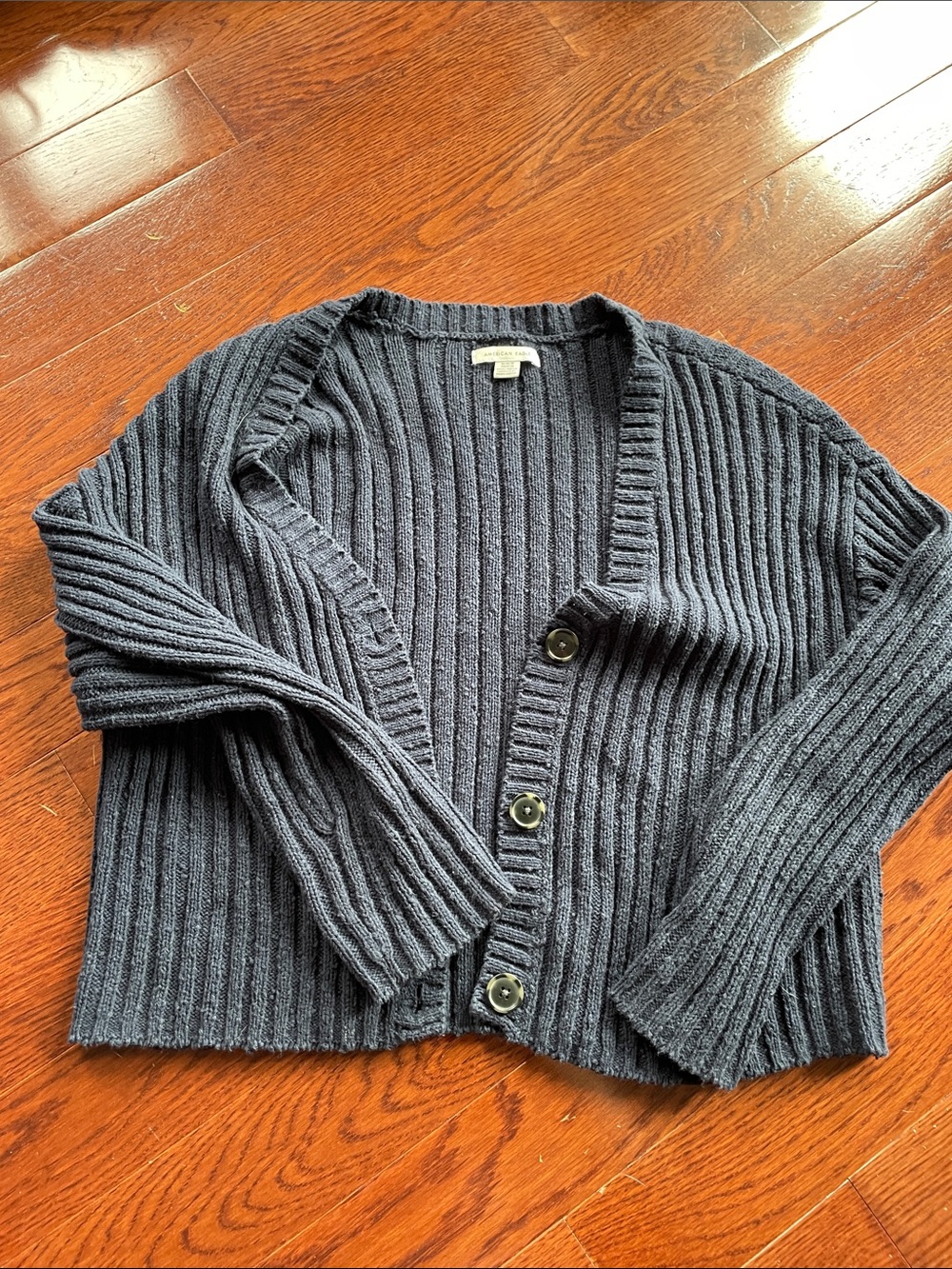 American Eagle Ribbed Button Cardigan